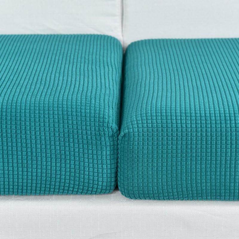 housse de siège bleu canard vue rapprochée