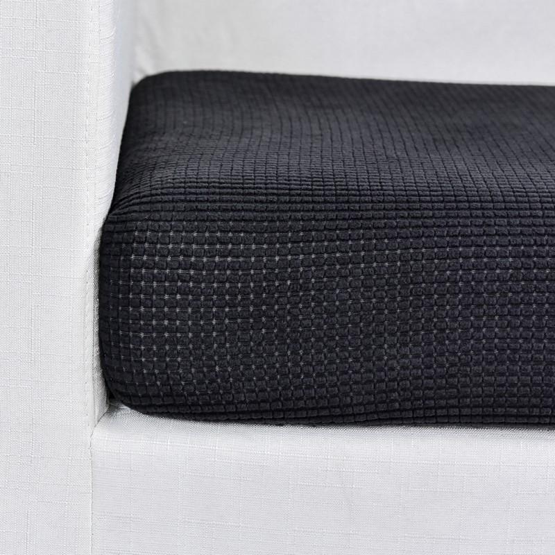 housse de siège vue rapprochée noir