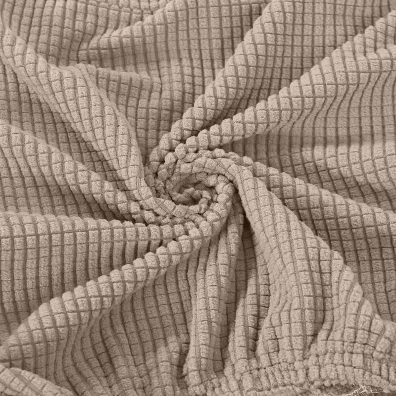 Housse de chaise scandinave Molde Marron-Beige bon marché