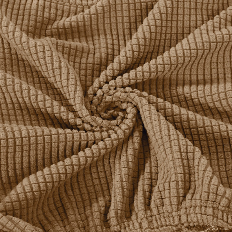 Housse de chaise scandinave Molde Noisette bon marché