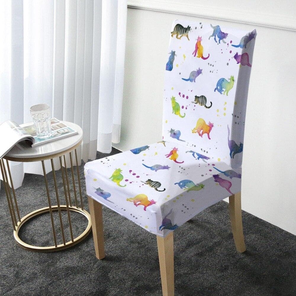 Housse de Chaise Félin bon marché