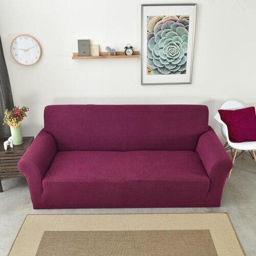 Housse canapé framboise