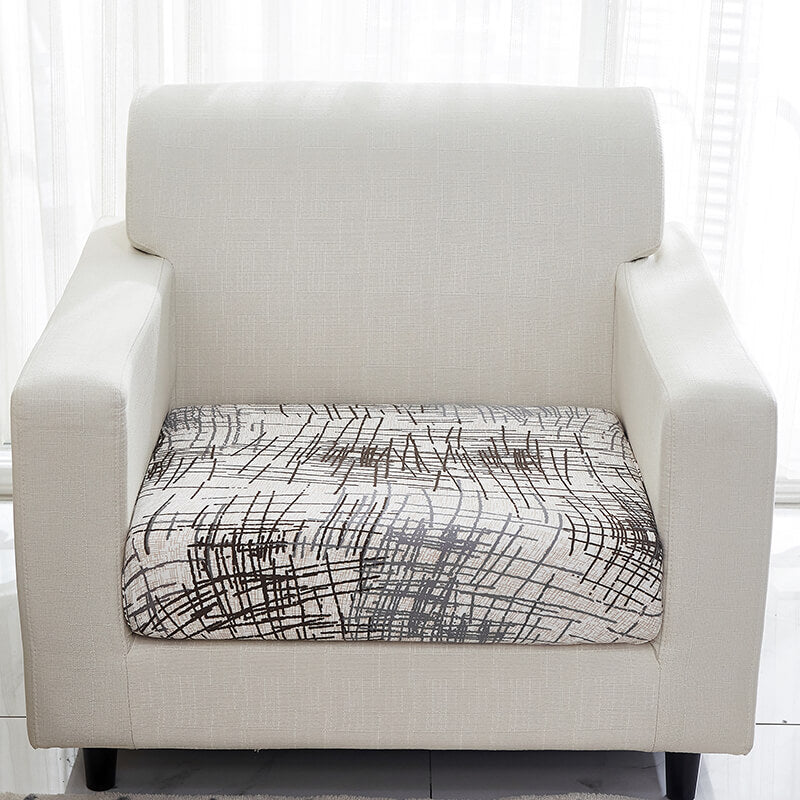 Housse style rayé pour Coussin d&#39;Assise de Canapé