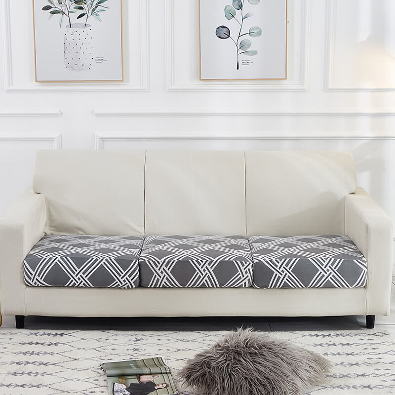 Housse rayée pour Coussin d&#39;Assise de Canapé