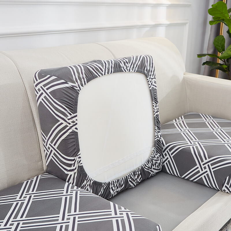 Housse rayée pour Coussin d&#39;Assise de Canapé