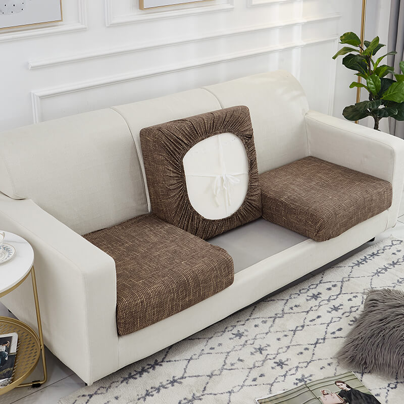 Housse Marron Industriel pour Coussin d'Assise de Canapé