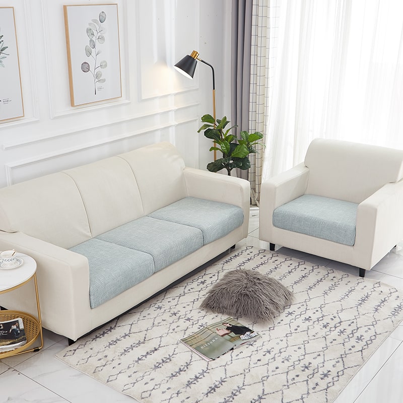 Housse Bleu clair Industriel pour Coussin d&#39;Assise de Canapé