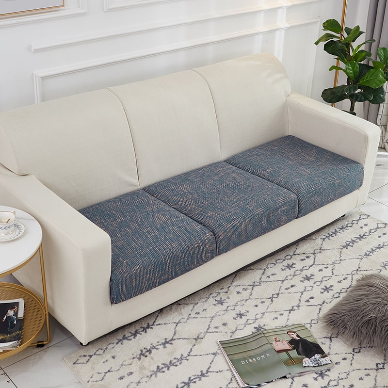 Housse Bleu Industriel pour Coussin d&#39;Assise de Canapé