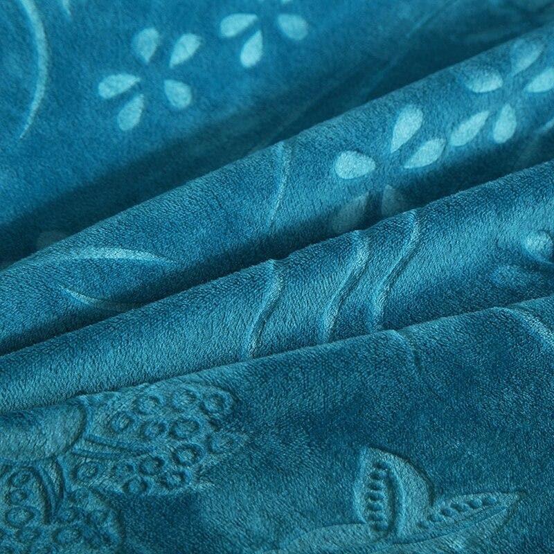 Housse Clic Clac Velours Floral pas chère