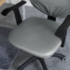 assise housse de chaise bureau cuir gris