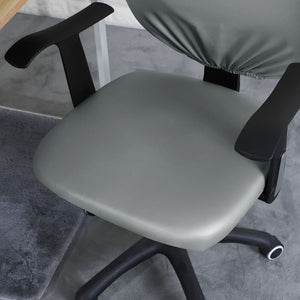 miniature couture housse de chaise bureau cuir gris