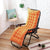 Coussin chaise longue orange