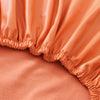 couture housse de chaise bureau cuir orange