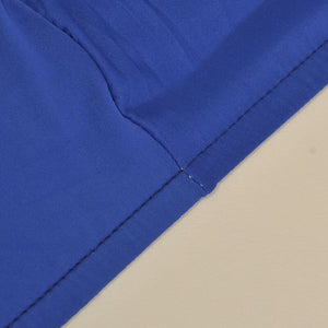 miniature vue rapprochee tissu housse de chaise large bleue