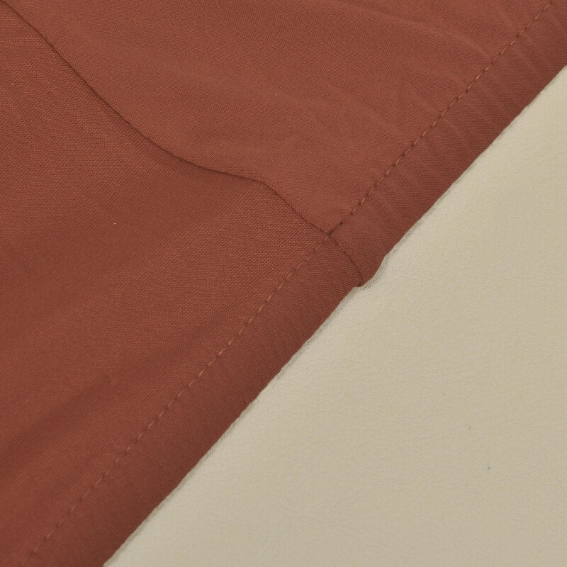 couture housse de chaise large marron clair