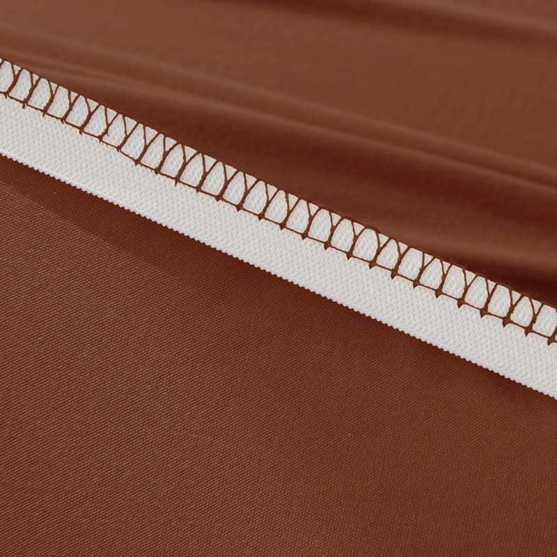 couture housse de fauteuil relax brune