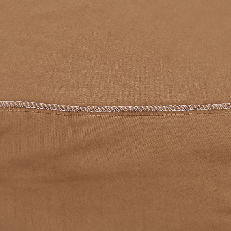 couture housse extensible camel pour coussin assise canapé