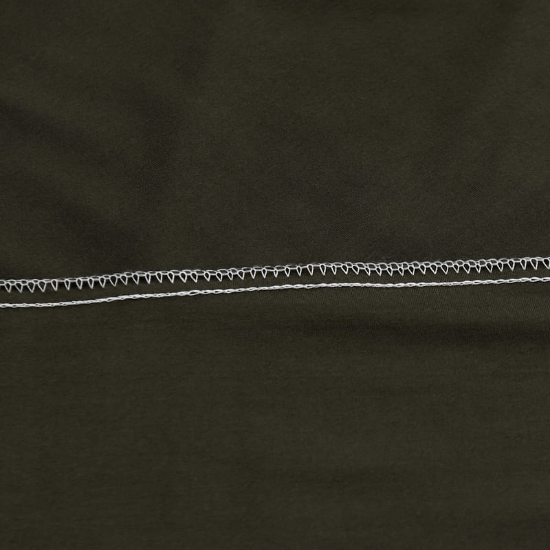 couture housse extensible kaki pour coussin assise canapé