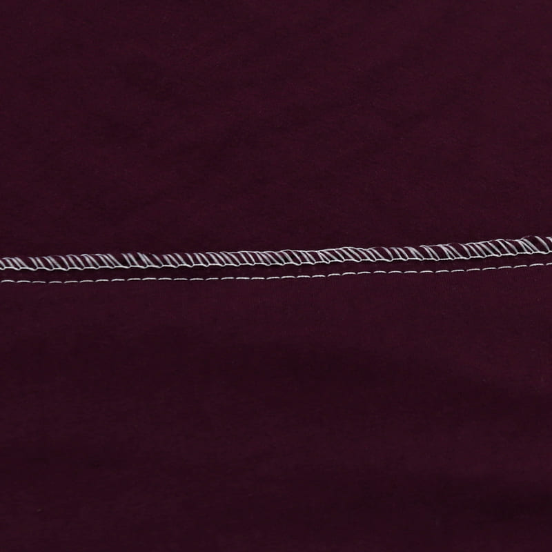 couture housse extensible prune pour coussin assise canapé