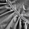 couture Housse pour coussin d&#39;assise de canapé en cuir pu gris