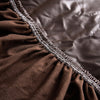 couture Housse pour coussin d&#39;assise de canapé en cuir pu marron