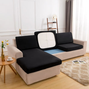 miniature textile housse pour coussin assise canape peluche noir