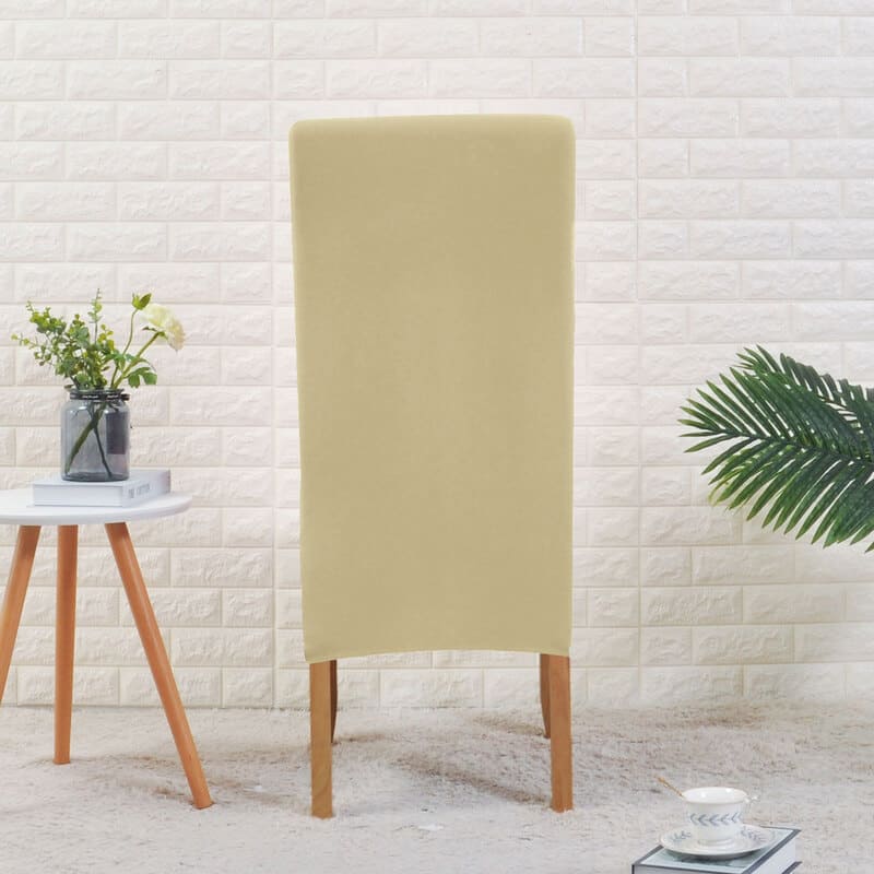 dos housse de chaise large crème