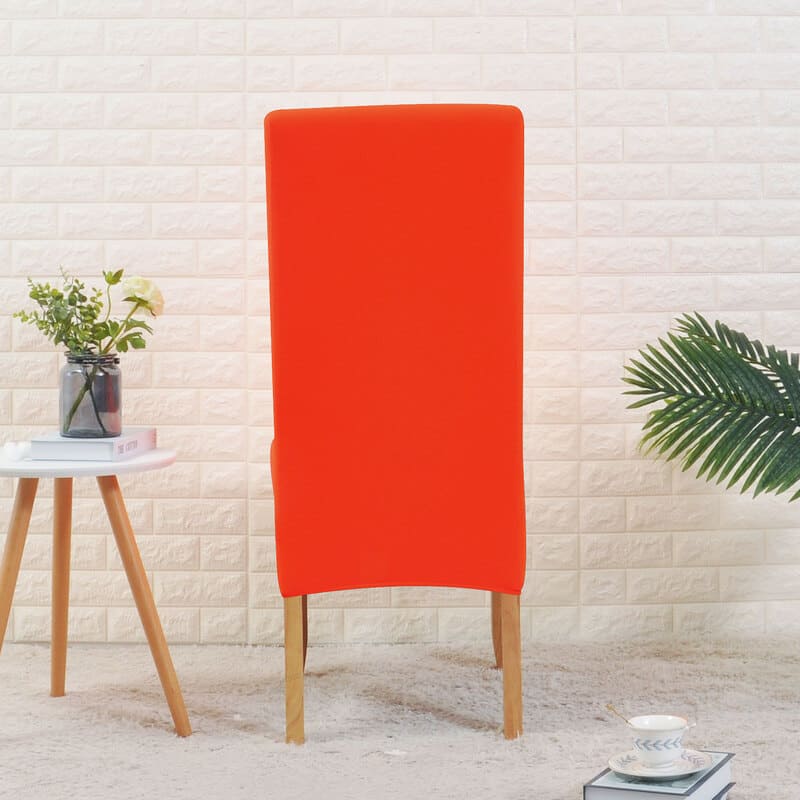 dos housse de chaise large orange