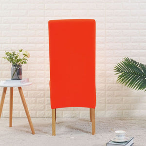 miniature vue rapprochee tissu housse de chaise large orange