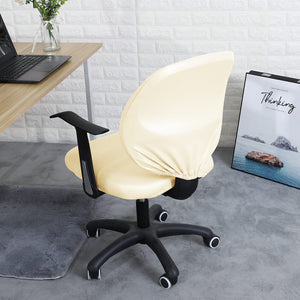 miniature couture housse de chaise bureau cuir blanc