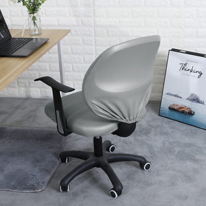 miniature couture housse de chaise bureau cuir gris