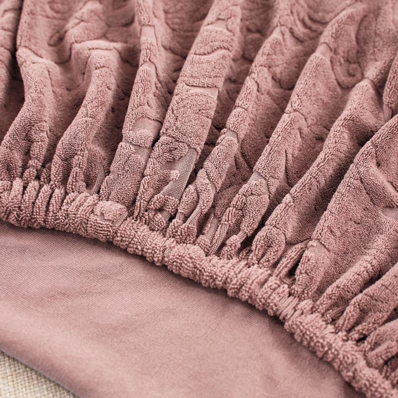 élastique housse de canapé d&#39;angle microfibre fleur rose