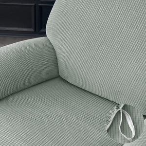 miniature tissu housse de fauteuil relax jacquard gris vert