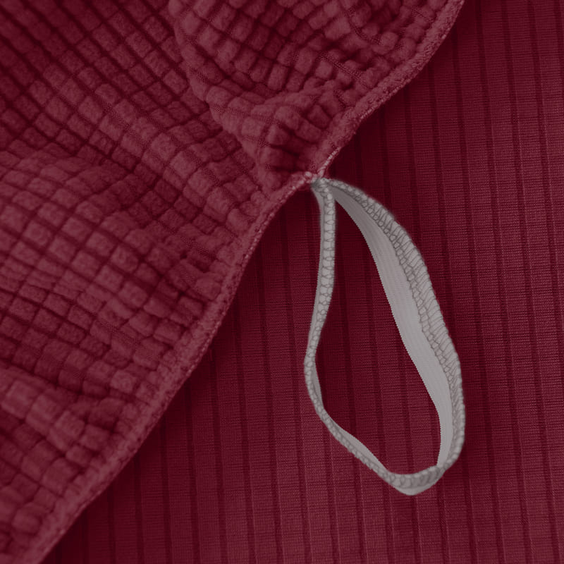 élastique housse de fauteuil relax jacquard bordeaux