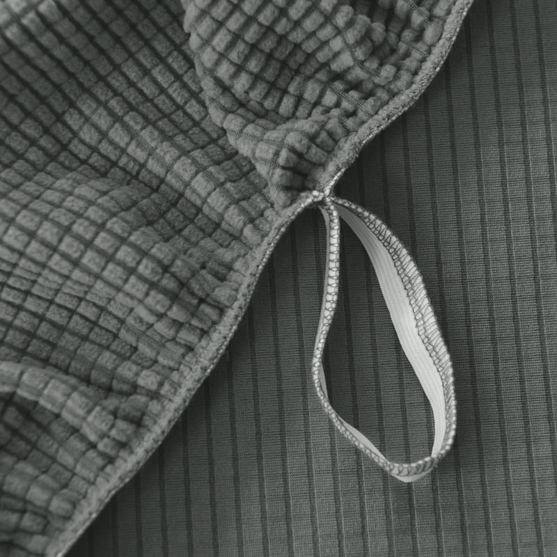 élastique housse de fauteuil relax jacquard gris