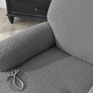 miniature tissu housse de fauteuil relax microfibre grise