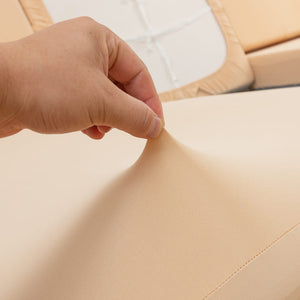 miniature textile housse extensible beige pour coussin assise canapé