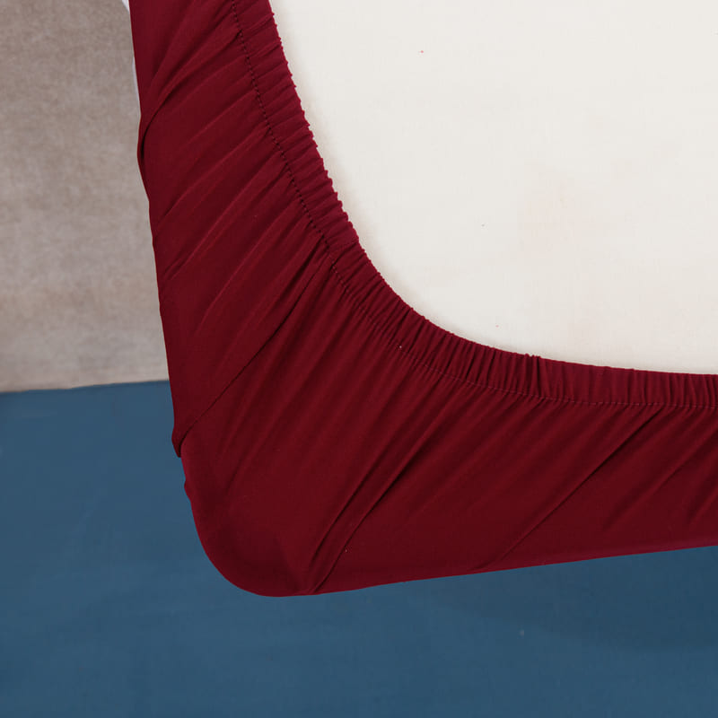 élastique housse extensible bordeaux pour coussin assise canapé