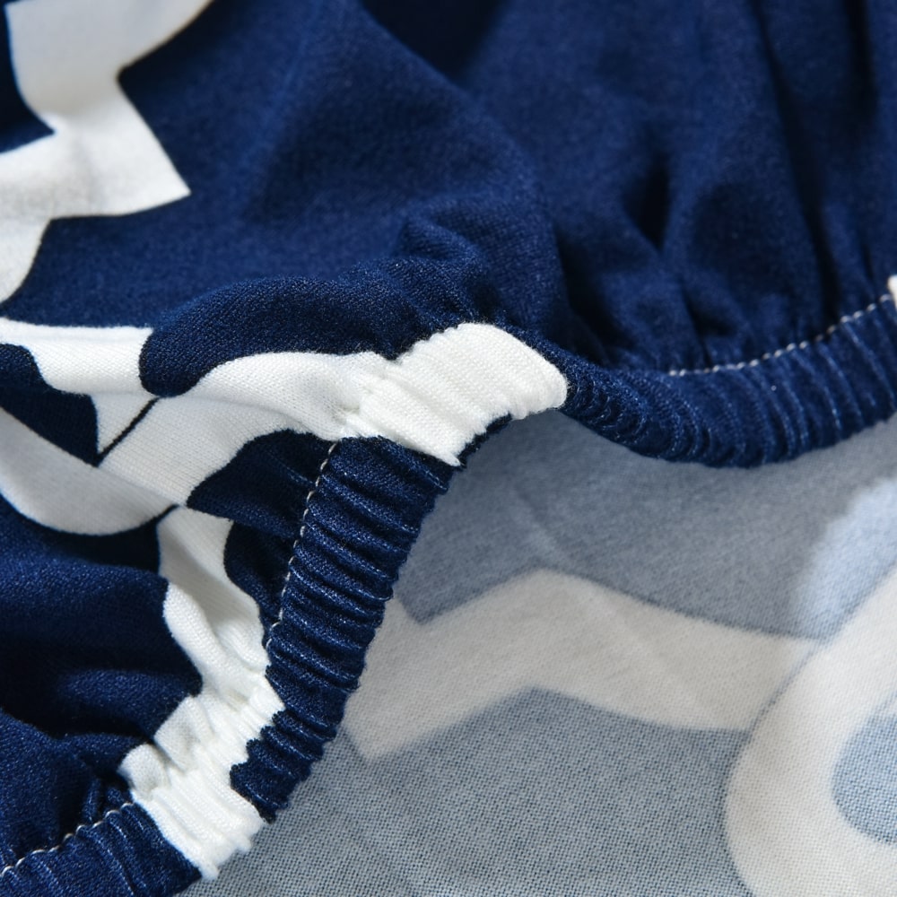 élastique housse de fauteuil cabriolet bleu marine pas chère