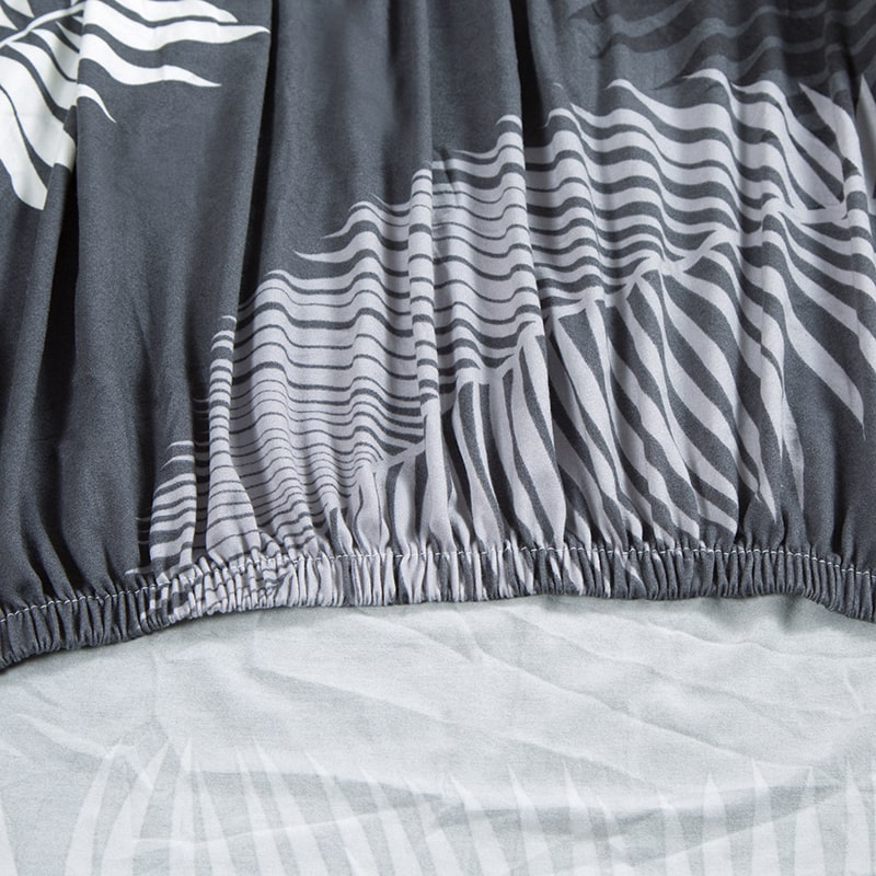 élastique Housse de fauteuil cabriolet gris et blanc