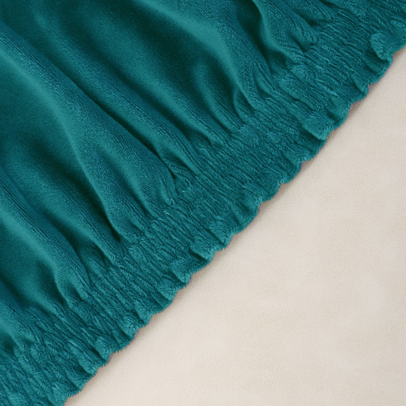 élastique housse de fauteuil cabriolet Velours bleu tiffany pas cher