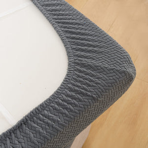 miniature textile housse pour coussin assise canape microfibre grise