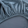 élastique housse pour coussin assise canape peluche bleu gris