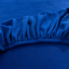 élastique housse pour coussin assise canape peluche bleue