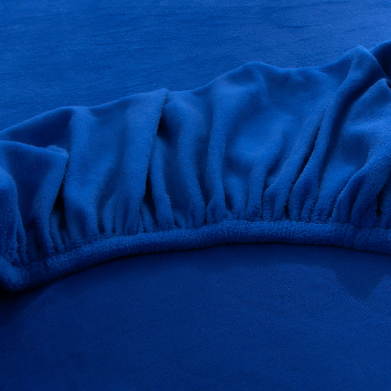 élastique housse pour coussin assise canape peluche bleue