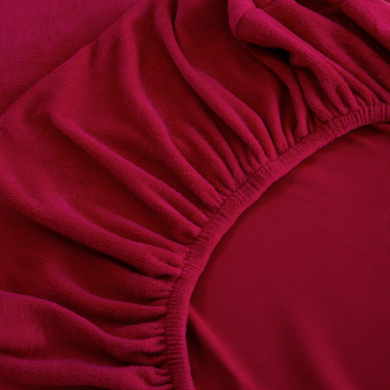 élastique housse pour coussin assise canape peluche bordeaux