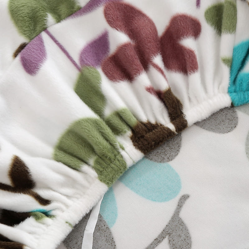 élastique housse pour coussin assise canape peluche fleur