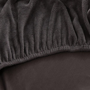 miniature textile housse pour coussin assise canape peluche grise anthracite