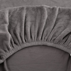 miniature textile housse pour coussin assise canape peluche grise