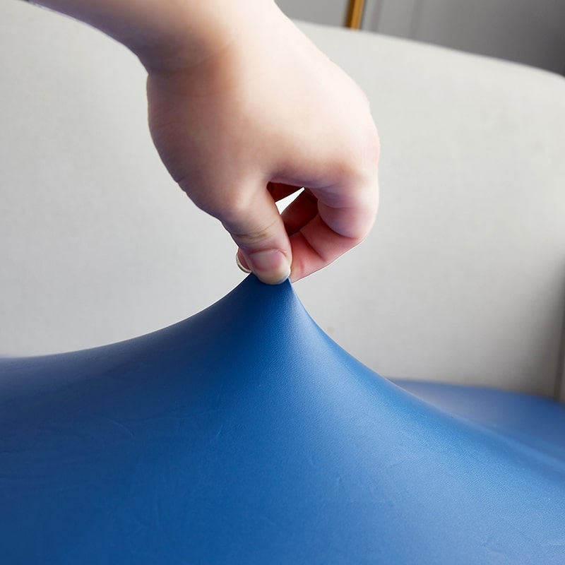 extensibilité Housse pour coussin de canapé cuir pu bleu